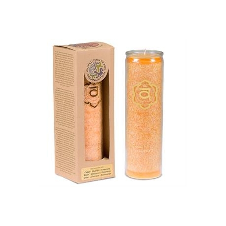 Kerze 2. Orangenchakra 100h