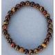 Bracelet 3 oeil: Oeil de tigre/Faucon/Taureau 6mm Médium