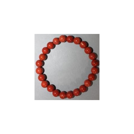 Bracelet Jaspe Rouge 8mm