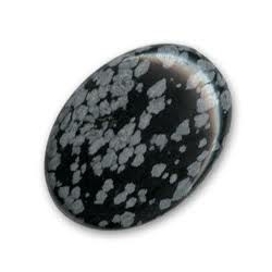 Schneeflocken-Obsidian - poliert