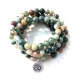 Collier Mala amazonite couleur pastel