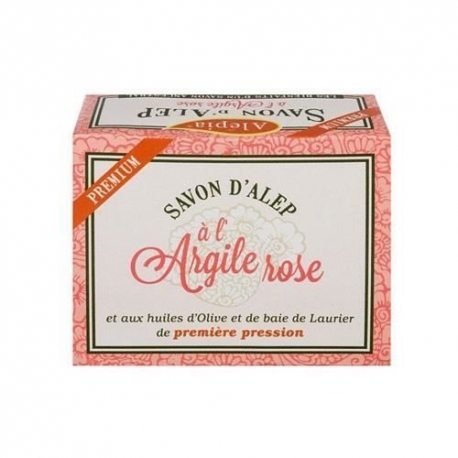 Savon d'Alep à l'Argile Rose bio 125g