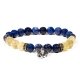 Bracelet Lapis lazuli et Quartz rutile - Ganesh