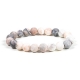 Bracelet Mala Jaspe Rose zébré