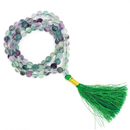 Collier Mala Fluorite 108 perles