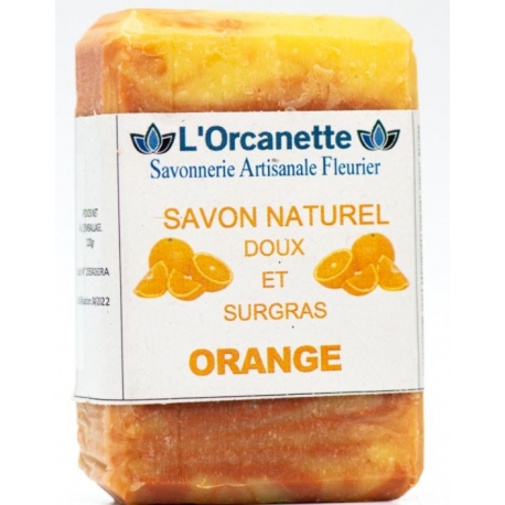 Savon Naturel Doux et Surgras - Orange 120g