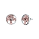 Boucles d'oreilles - Arbre Rose