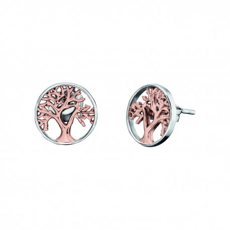 Boucles d'Oreilles - Argent Lotus Rose