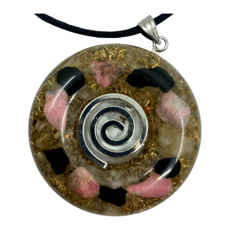 Orgonite - Pendentif Rhodonite Rose