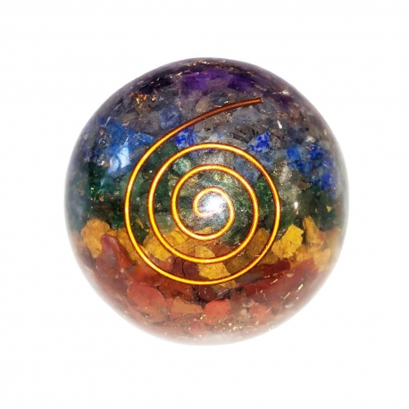 Sphère Orgonite Chakra 5cm