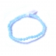 Facettiertes Aquamarin-Armband - 4 mm