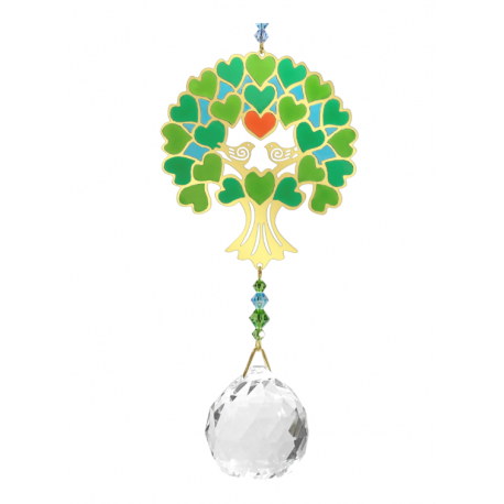 Cristal Arbre de la Vie Vert - Feng Shui 01