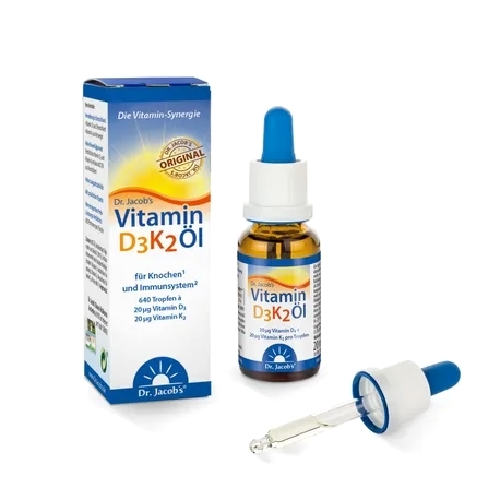 Huile Vitamine D3 + K2 - Flacon de 20ml