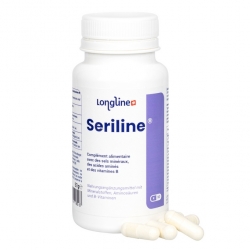 Seriline - Anti-stress - Tryptophane, Magnésium bisglycinate , Chrome, Vitamine B - 90 gélules