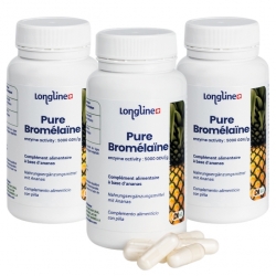 Bromélaïne Pure (5000 GDU) - Pack de 3 mois