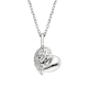 Rose Kerze - mit Halskette Heartwing 02